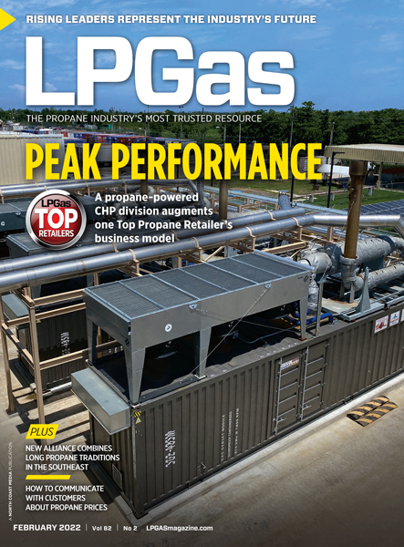 February 2022 Cover Photo: LP Gas staff