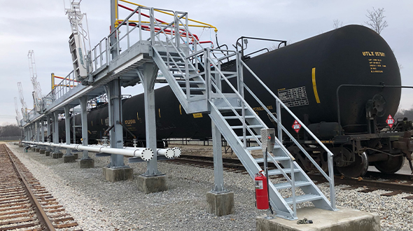 Propane rail terminal photo courtesy of TransTech Energy