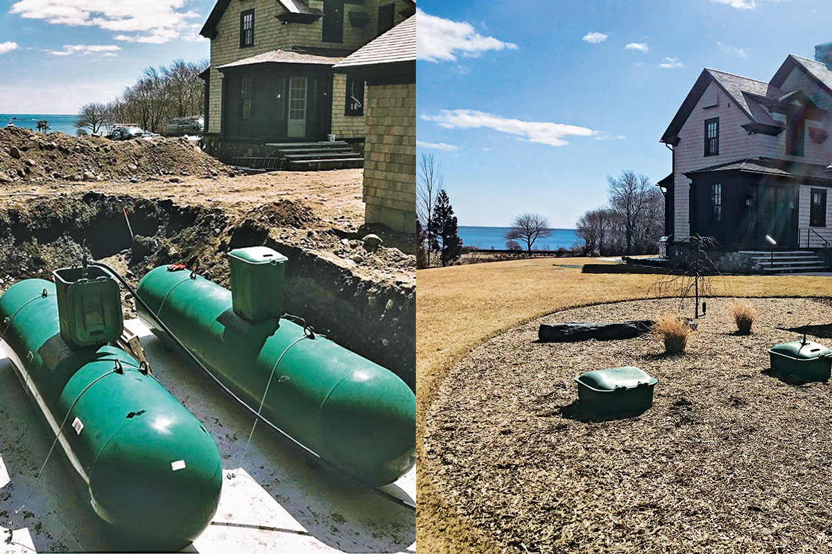 Rhode Island-based Newport Propane serves upscale, coastal communities that prefer the aesthetic of underground tanks. Photo by Peter Sherman, Donnie Pelletie