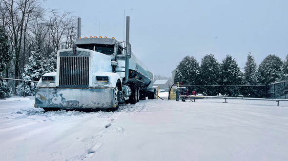 Building communication helped trucking firms like C Three Logistics. (Photo by Henry S. Papiano)