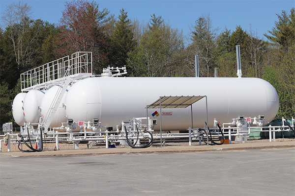 Eastern Propane & Oil’s bulk storage facility in Winchendon, Massachusetts, during the fall of 2021. (Photo by Nathan McShinsky)