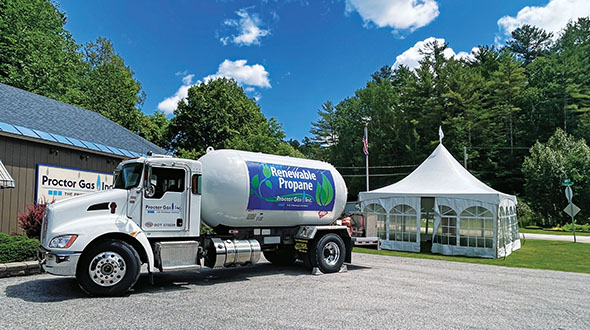 Proctor Gas now powers one of its bobtails with renewable propane. (Photo by Proctor Gas staff)