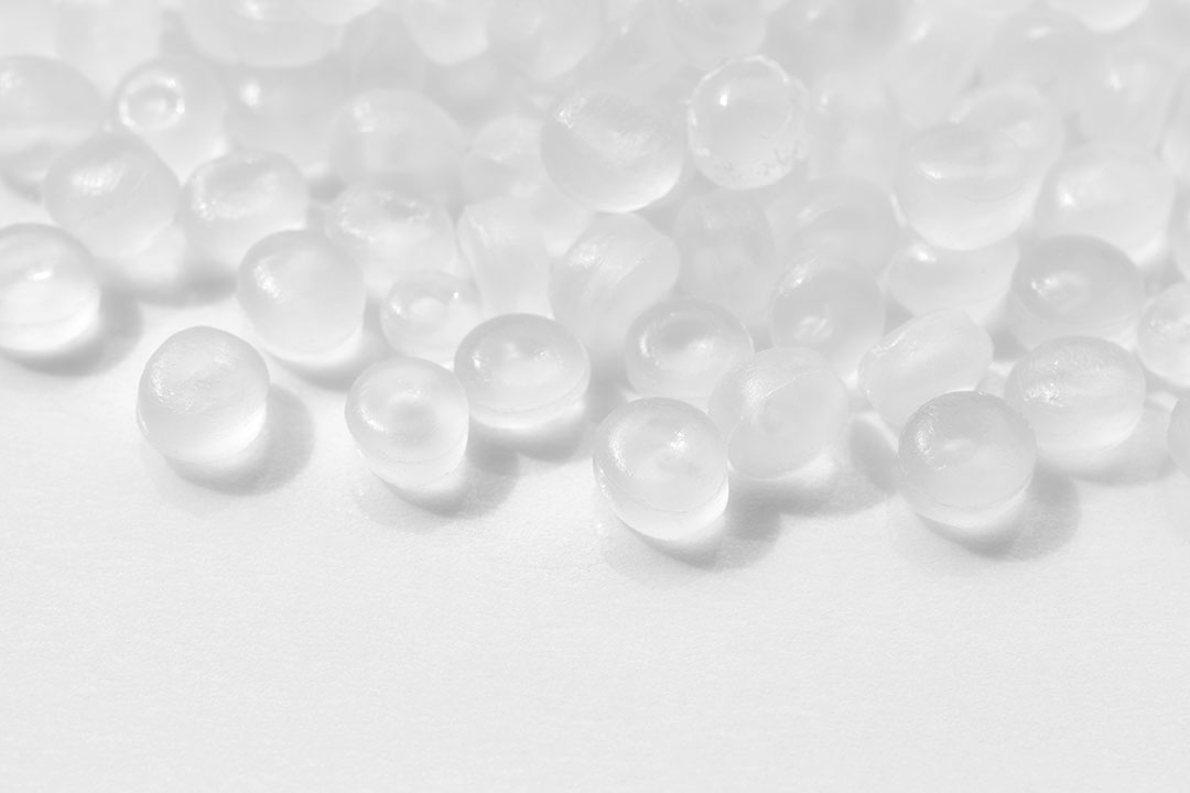 Photo of polypropylene granules: MBPROJEKT_Maciej_Bledowski/iStock / Getty Images Plus/Getty Images