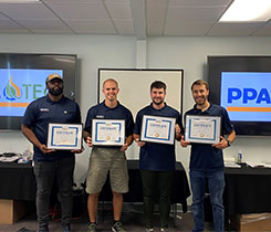 Left to right: PPATEC 2022 graduates Jamal Laster, Cody Wallace, Riley Thomas and Caleb Templin (Photo: PPA)