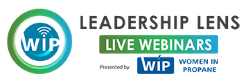 Women in Propane "Leadership Lens Live Webinars" logo