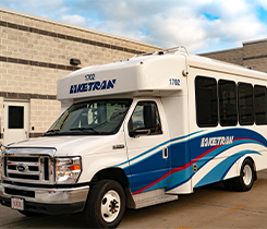 Paratransit vehicle photo courtesy of PERC