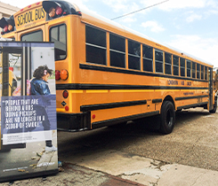 School bus photo courtesy of the Propane Council of Texas