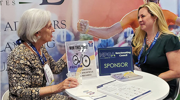 Jessica Johnson, right, works with Nancy Coop, left, and other members of Women in Propane on council initiatives. (Photo courtesy of Jessica Johnson)