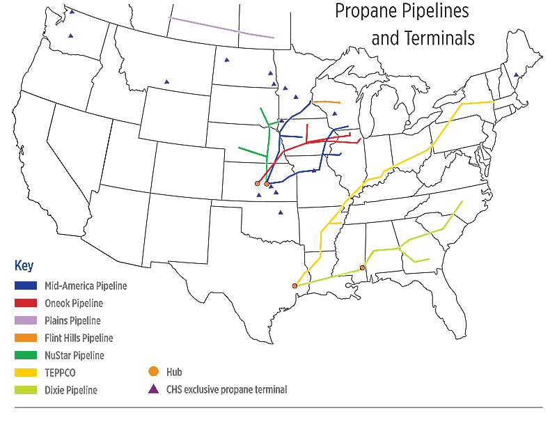 Propane Pipelines and Terminals