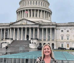 Michelle Wicker, new CEO of the Iowa Propane Gas Association, visits Capitol Hill. (Photo courtesy of Michelle Wicker)