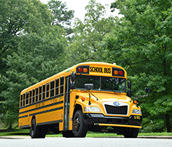 Photo of propane school bus courtesy of Roush CleanTech