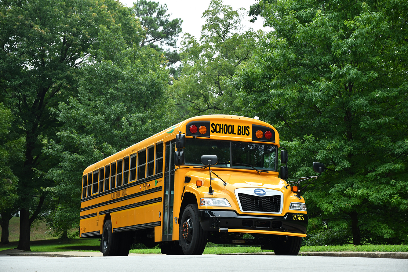 Photo of propane school bus courtesy of Roush CleanTech