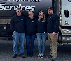 From left are Chickos Energy Services owner Mike Chickos, his wife Lisa Chickos, daughter-in-law Ashley Chickos and son Matt Chickos. (Photo courtesy of Paraco HVAC)