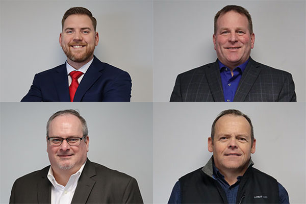 Clockwise from top left: Ben Kaul, Jim Martin, Scott Ireland and Bill Chisholm 