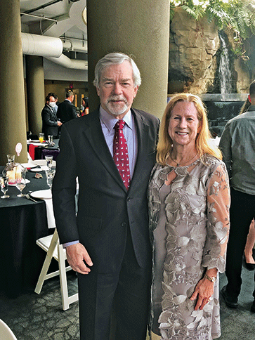 Jaenicke and his wife of 37 years, Kim Kolb. (Photo courtesy of Tom Jaenicke)