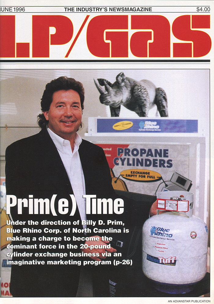 LP Gas cover featuring Blue Rhino founder Billy Prim.