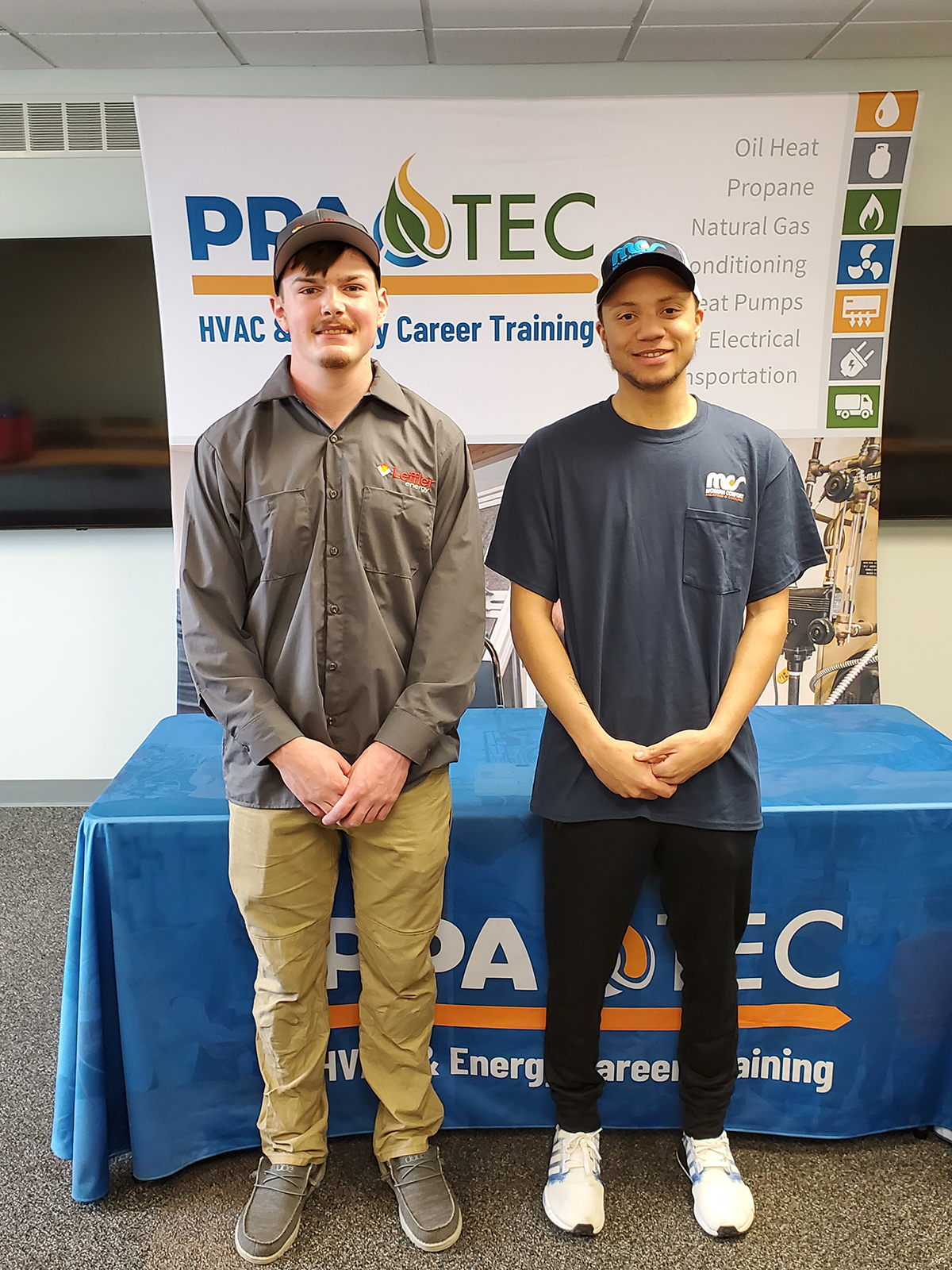 Photo of Tyler Hoke and Manny Genao Jr. courtesy of PA Petroleum Association