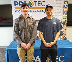 Photo of Tyler Hoke and Manny Genao Jr. courtesy of PA Petroleum Association