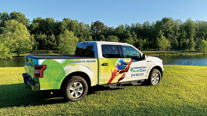 ThompsonGas will add five autogas vehicles to its fleet this year. (Photo courtesy of ThompsonGas/Jessica Johnson)