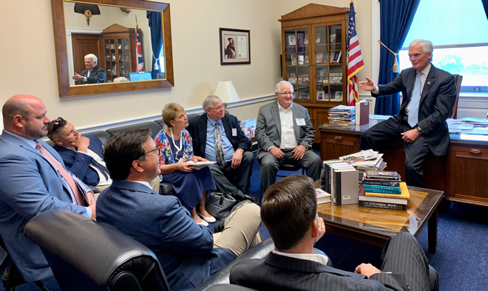 Cutline: Propane industry members meet with U.S. Rep. Bob Latta, R-Ohio, during Propane Days last week in Washington, D.C. (Photo: LP Gas staff)