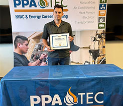 PPATEC graduate Eric Snyder accepted a position with Suburban Propane. (Photo courtesy of Pennsylvania Petroleum Association)