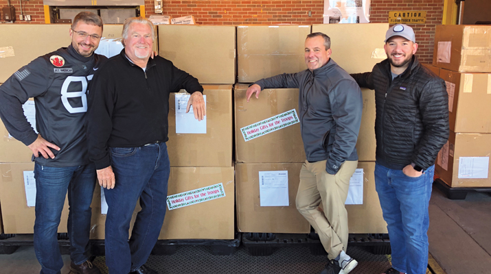 Team members, from left: Joe Cummiskey, Andy Ronald, Jason Reeves and Carter House. (Photo by Debbie Hagen)