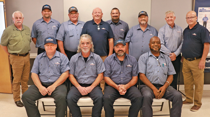 After three years of study, the first class of Blossman Gas master technicians became certified in September. (Photo by Amanda McWilliams, Blossman Gas)