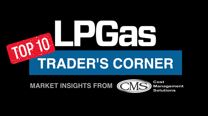 Trader's Corner. Logos: LP Gas and Cost Management Solutions, Stamp: PeterPencil/DigitalVision Vectors/Getty Images