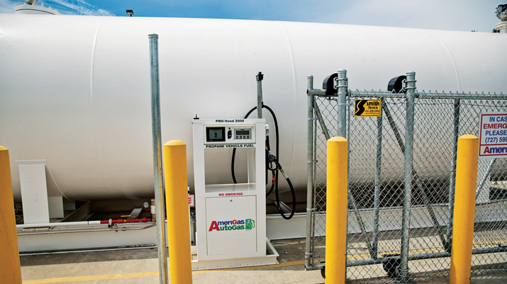 Connecting multiple autogas stations via the cloud helps propane retailers better serve long-range fleets. (Photo courtesy of Superior Energy Systems )