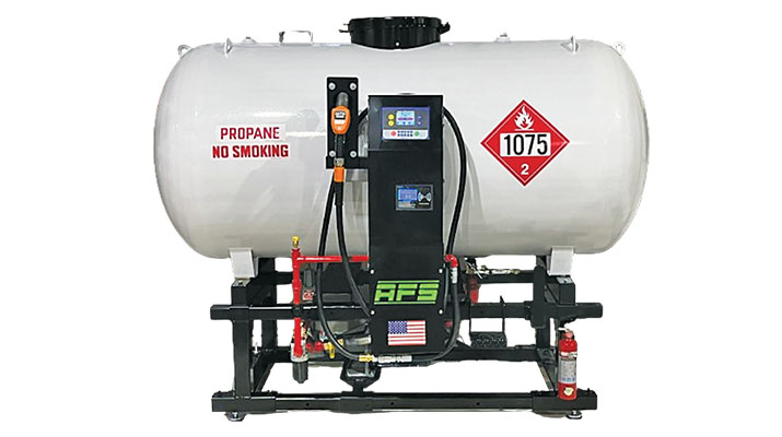 Photo courtesy of Alternative Fueling Solutions _ skidded autogas dispenser