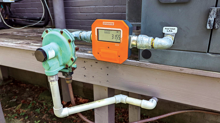 Smart meters allow propane marketers to receive a customer’s usage data remotely. (Photo courtesy of Otodata)