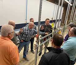 RegO employees receive hands-on training on regulators in SEPATEC's regulator lab. Photo courtesy of Southeast Propane Alliance