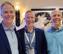 Meritum Energy and Pico Propane leaders, from left, Chris Hill, Tom Van Buren and Rob Chalmers. (Photo by LP Gas staff)