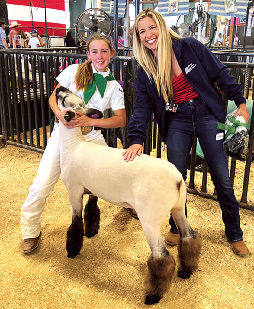 Allison Platz-Velazquez, right, says connecting with groups like 4-H and the Future Farmers of America is a great way to meet consumers. (Photo courtesy of Delta Liquid Energy)