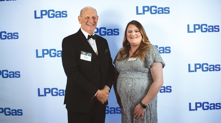 Conger LP Gas’ Bill Moore and Kirsten McAlpin. (Photo by LP Gas staff)