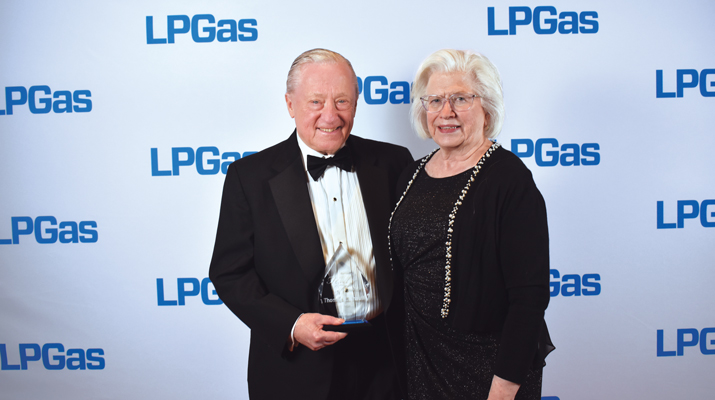 Knauff with his wife, Janet. (Photo by LP Gas staff)