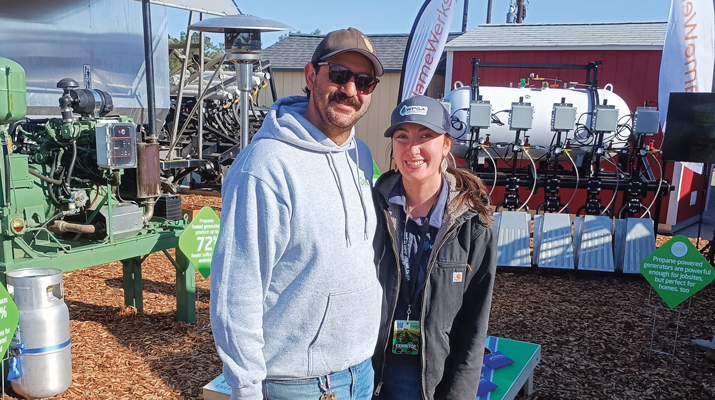 Wanner with fellow Cal Poly alum Noah Sa. (Photo courtesy of Krysta Wanner)