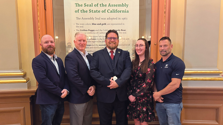 Wanner with Assemblyman Juan Alanis and WPGA members. (Photo courtesy of Krysta Wanner)