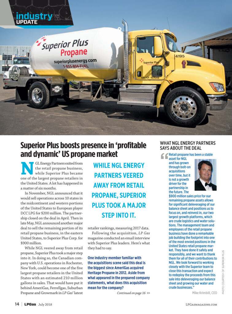 Photo courtesy of Superior Plus