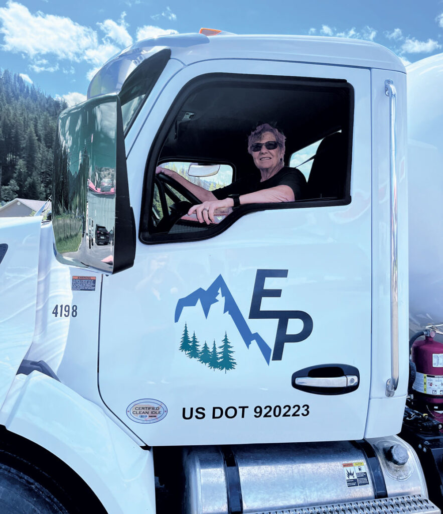 Renee Kelly started as a delivery driver for Energy Partners Propane in November 2024. She has an extensive truck driving background. (Photo by Anna Taylor, Energy Partners Propane)