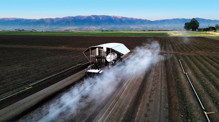 The soil steamer offers the propane industry a substantial business opportunity with new gallon sales. (Photo by Bruce Aoki, Wildwood Productions)