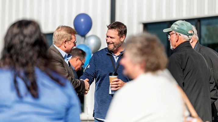 Matt Hiltz and Hiltz Propane Systems welcomed about 130 guests to a ribbon-cutting ceremony at its new headquarters. (Photo courtesy of Hiltz Propane Systems)