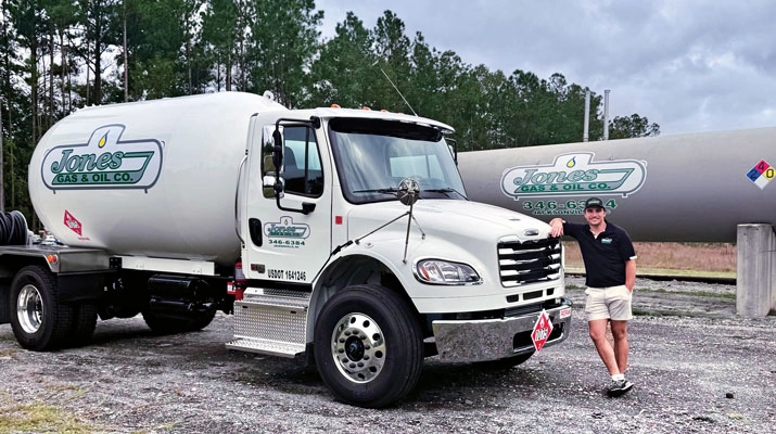 Since taking over the company, Gabe Jones has focused on adding efficiencies. (Photo courtesy of Jones Propane)