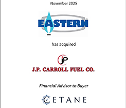 Slide showing Eastern Propane & Oil's acquisition of J.P. Carroll Fuel Co.