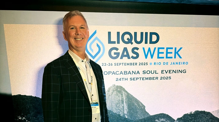 Buss attended Liquid Gas Week in Rio. (Photo courtesy of JD Buss)