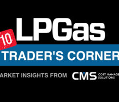 Trader's Corner. (Logos: LP Gas and Cost Management Solutions, Stamp: PeterPencil/DigitalVision Vectors/Getty Images)