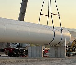Photo of propane tank installation by DeWayne O'Brien