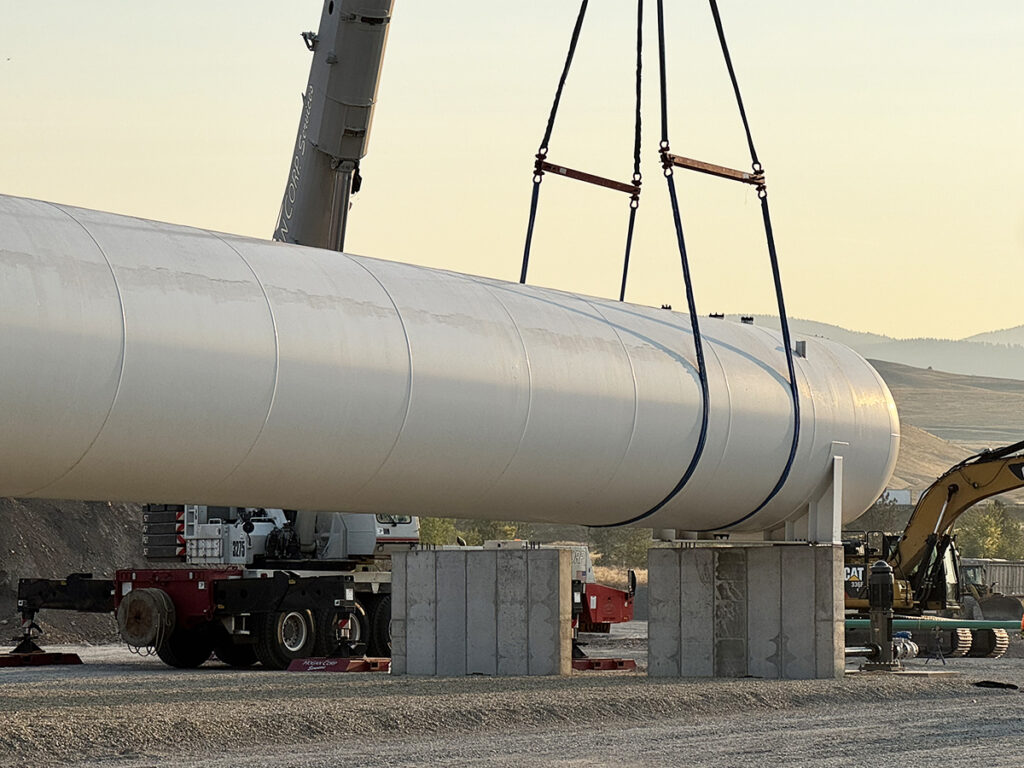 Photo of propane tank installation by DeWayne O'Brien