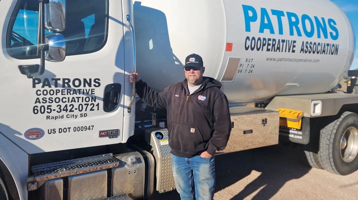 Sam VanCleave is propane operations manager at Patrons Cooperative in Rapid City, South Dakota. (Photo courtesy of Patrons Cooperative Association)