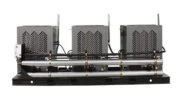 Stone Mountain’s Heat-Chain modular, high-efficiency hydronic heating solution is designed for commercial water heating and space heating. (Photo courtesy of Stone Mountain Technologies)